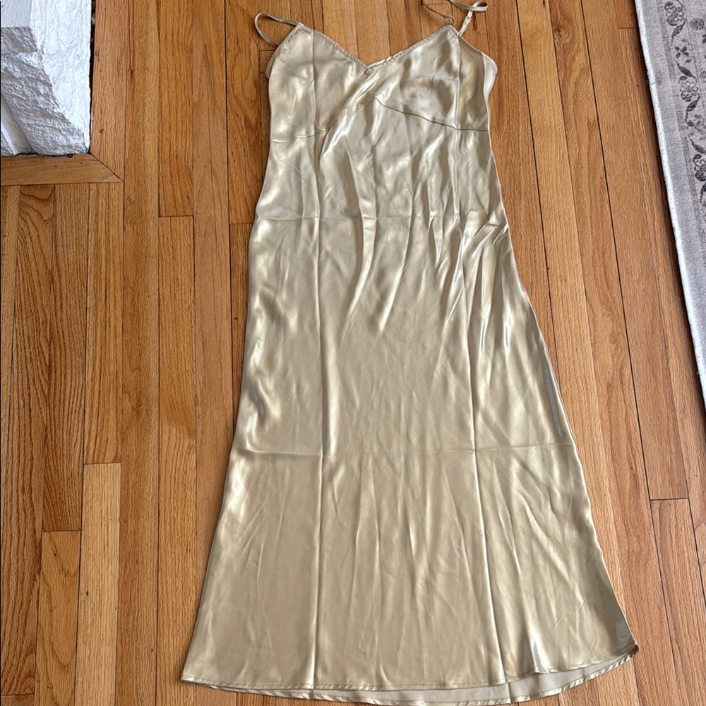 Free people Gold Slip Dress, NWOT